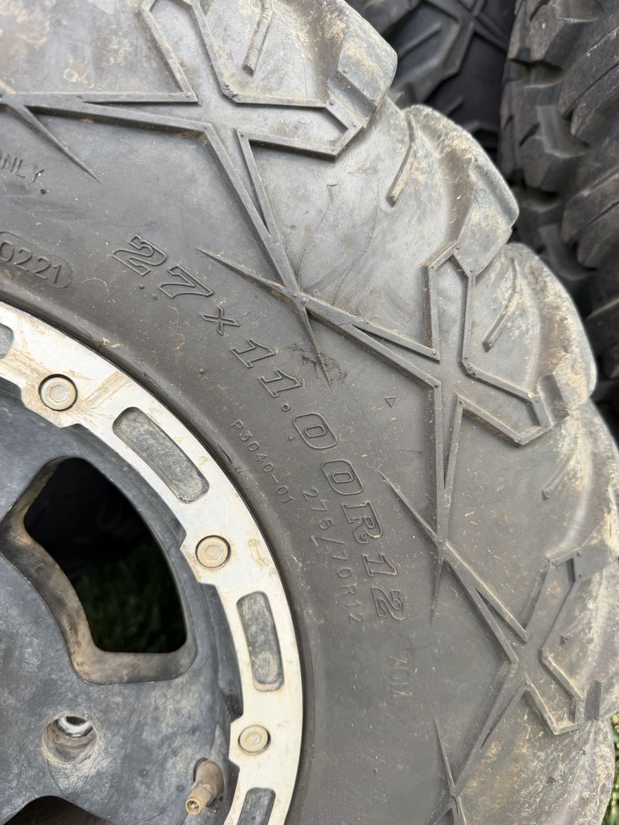 2 sets of Mounted ATV/RZR Tires