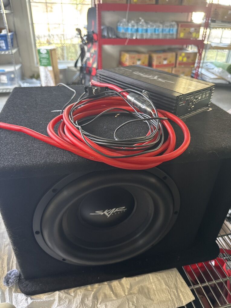 SKAR audio SDR 12 complete subwoofer bass package