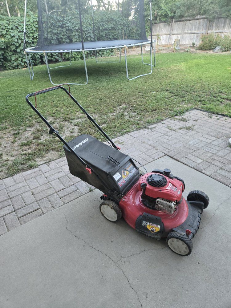 Troy-Bilt Gas Push Lawn Mower with Grass Bag