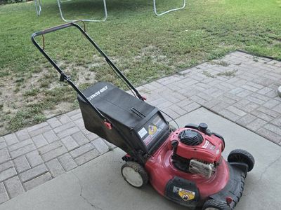 Troy-Bilt Gas Push Lawn Mower with Grass Bag