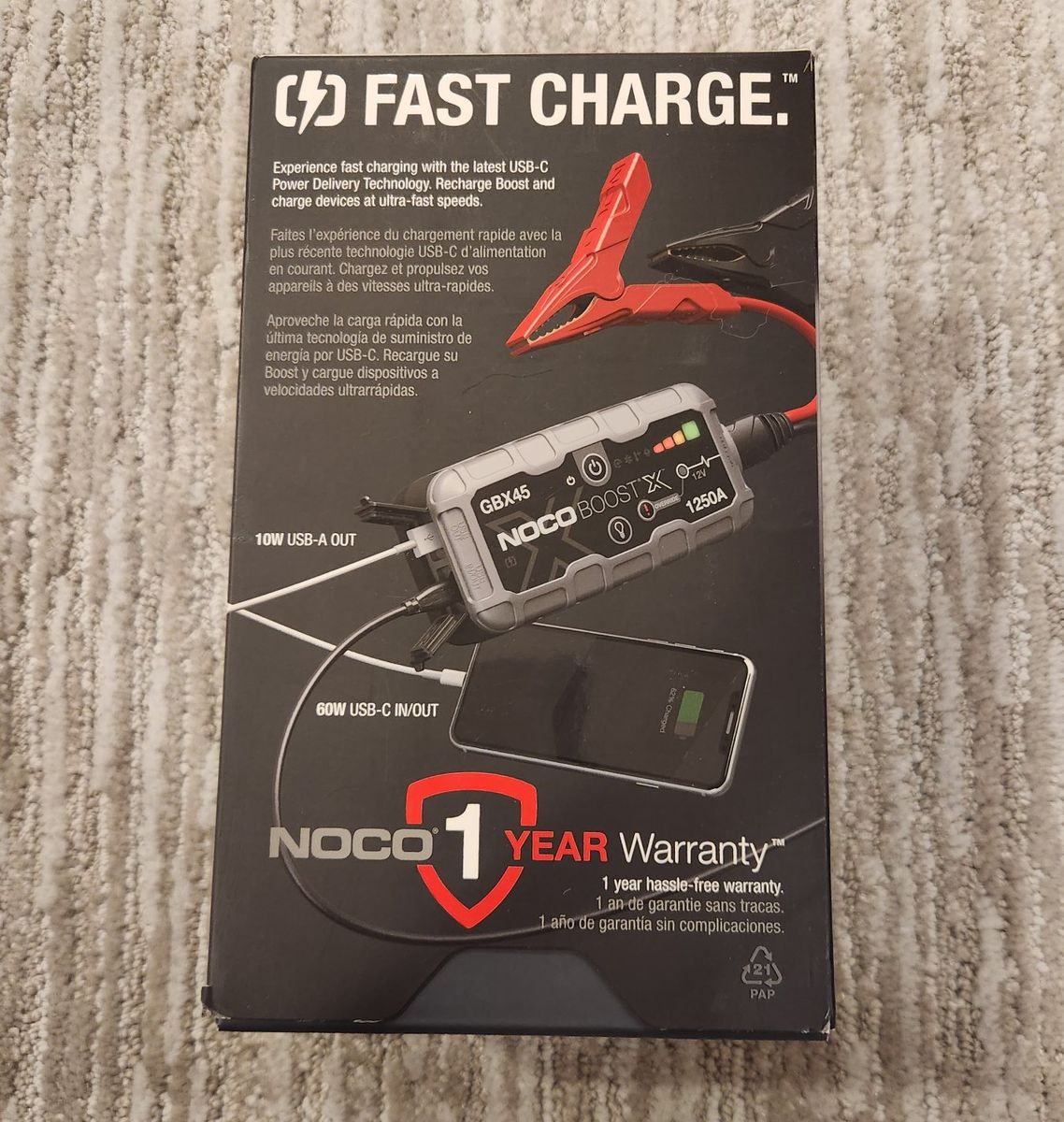 NOCO GBX45 1250A Battery Booster Pack