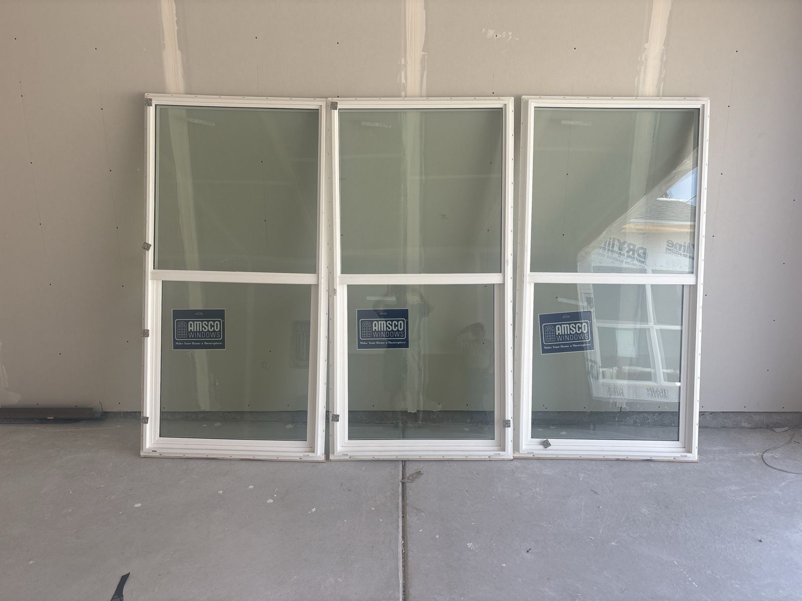 AMSCO Vinyl Single-Hung Windows - White (Set of 3)