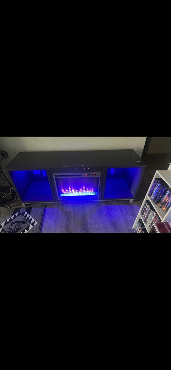 Tv stand fire place
