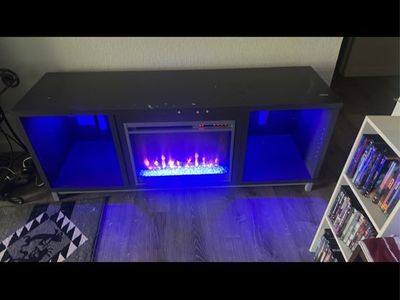 Tv stand fire place