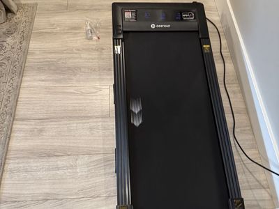 DeerRun Under Desk Treadmill Compact Walking Pad with Display