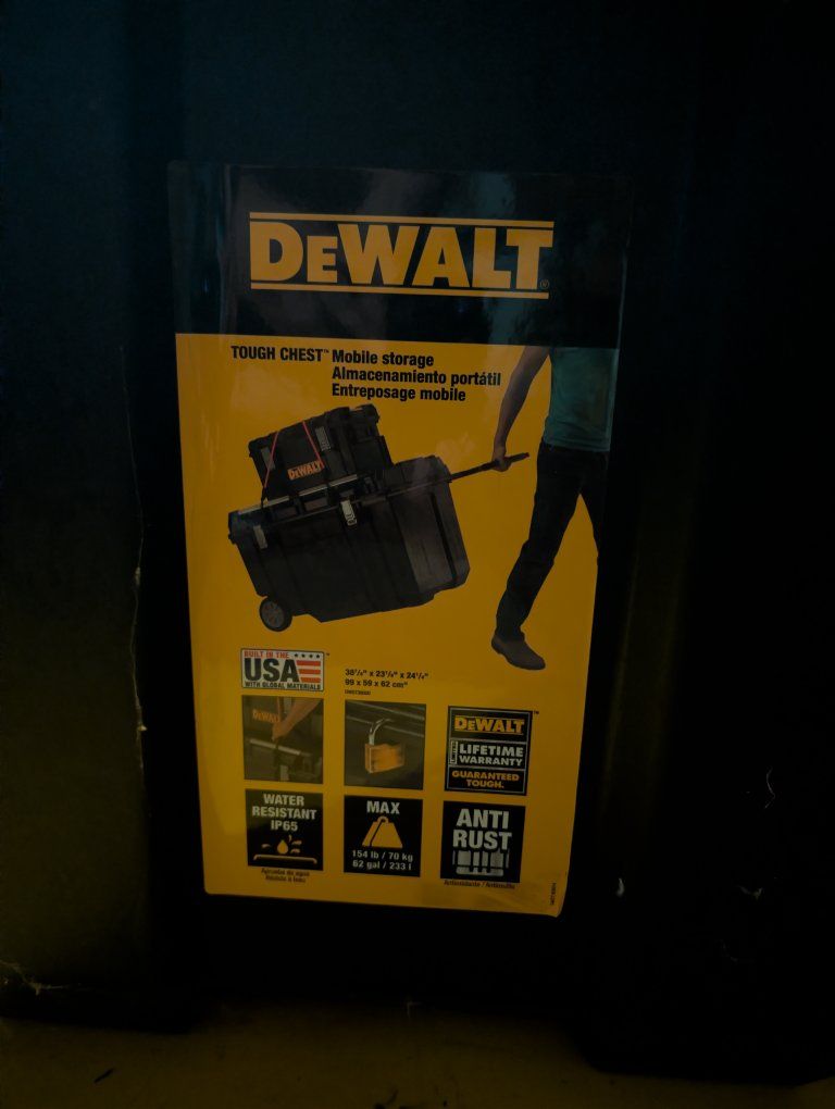 DEWALT DWST08204 Tough System Mobile Modular Storage Rolling Tool Box - Large