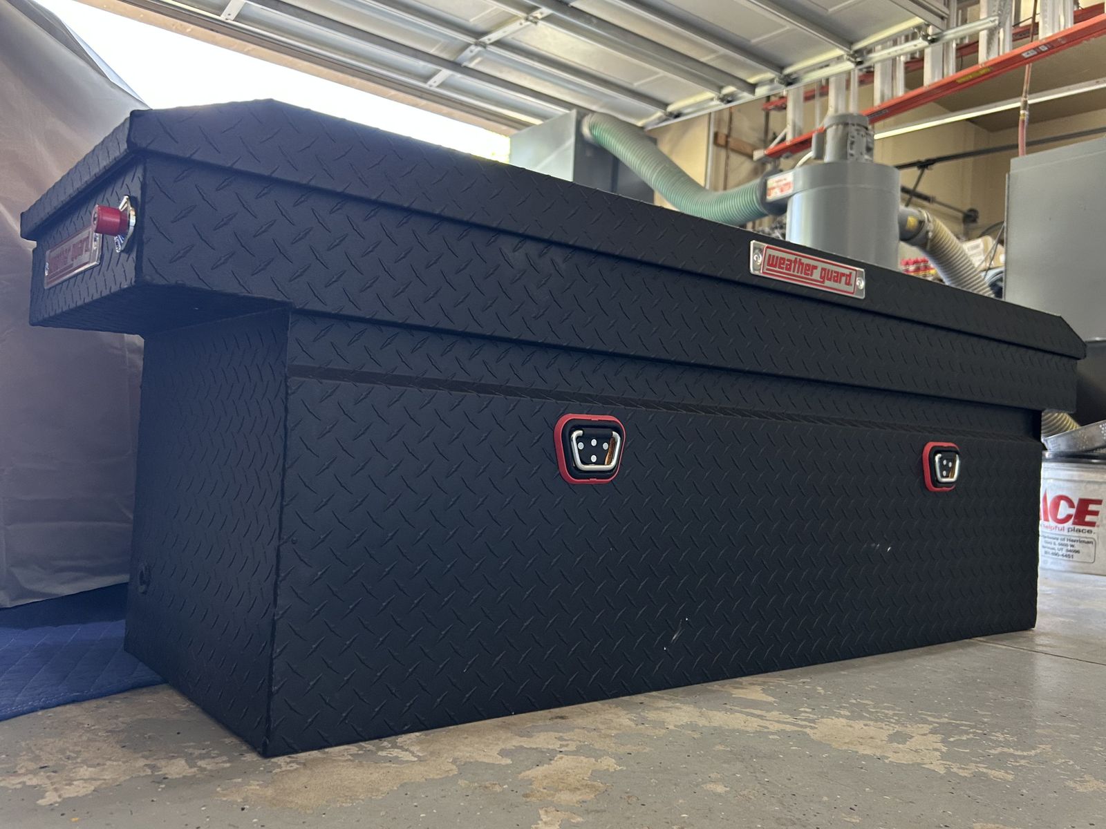 WEATHER GUARD 123-52-04 Aluminum Truck Tool Box - 15 Cu Ft - Matte Black