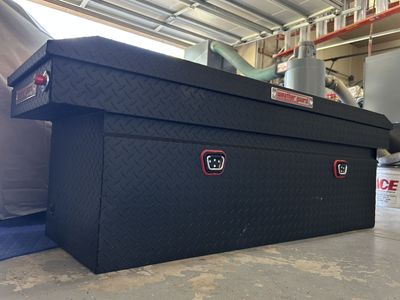 WEATHER GUARD 123-52-04 Aluminum Truck Tool Box - 15 Cu Ft - Matte Black