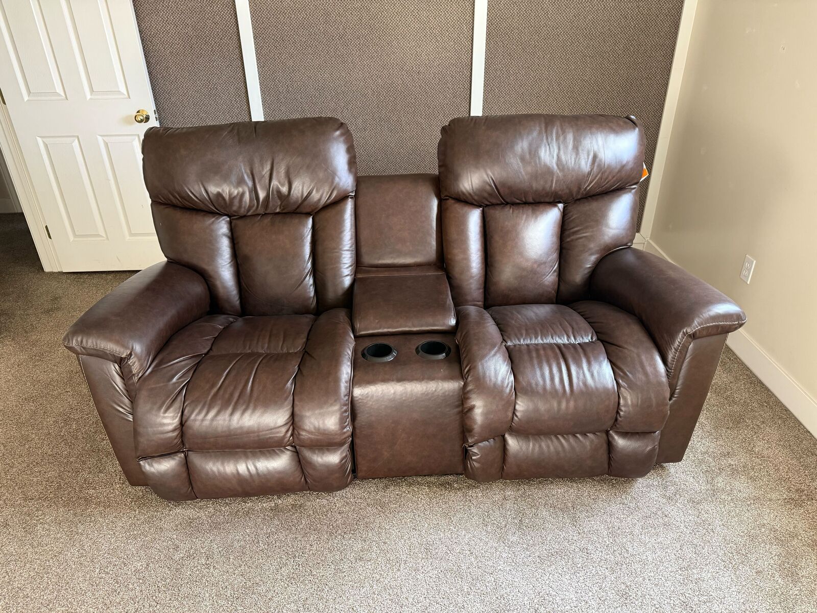 La-Z-Boy Leather Power Recliner Loveseat