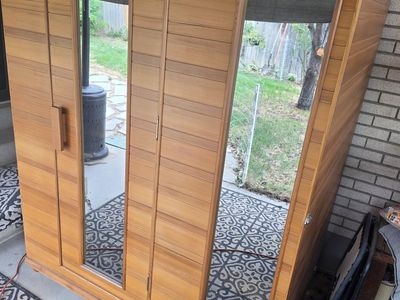 portable Electric Sauna with light therapy and radeo
