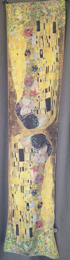 Klimt The Kiss Silk Scarf