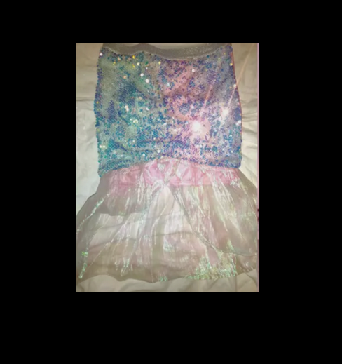 Girl's Sequin Shimmer Mermaid Costume Skirt Size XS 4/5 - More Than Magic - Halloween / Dress Up