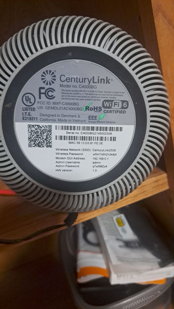 Centurylink Modem C4000BG
