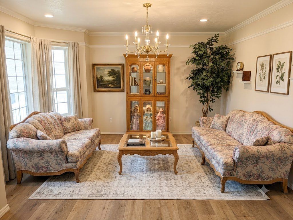 cottage couch and loveseat