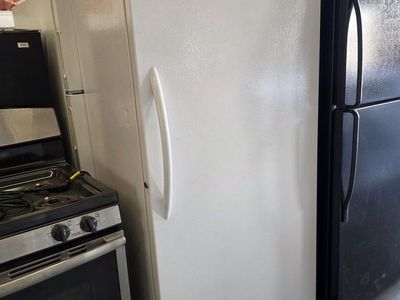 Frigidaire freezer, frost free.