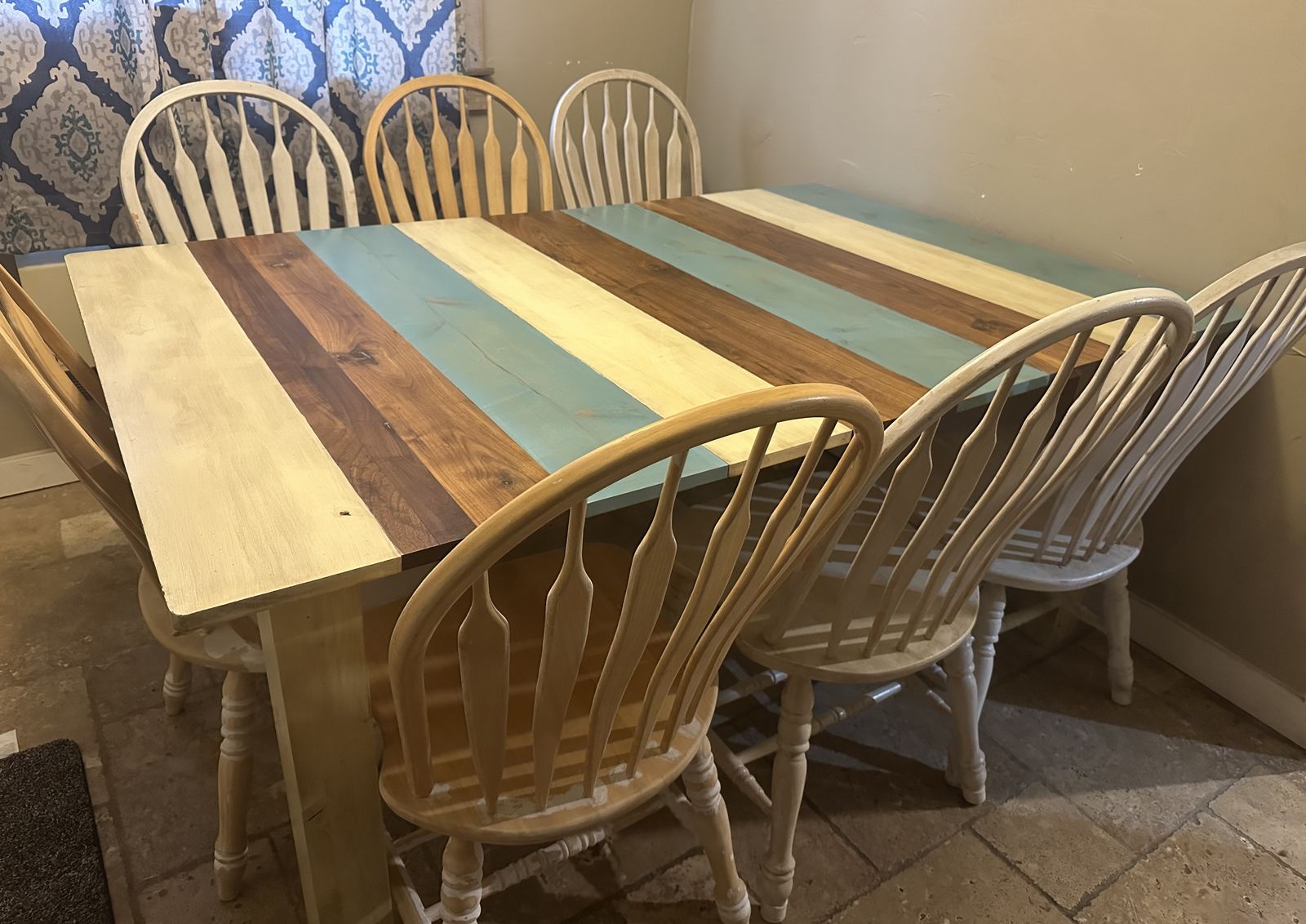 Solid real wood table and chairs