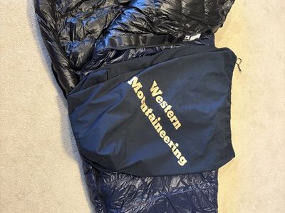 Western Mountaineering Terralite 25 degree semi-rectangular sleeping bag, 6'6" left zip