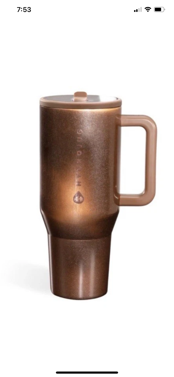 Hydrojug Bliss Brown Cateye 40 Ounce Traveler NIB