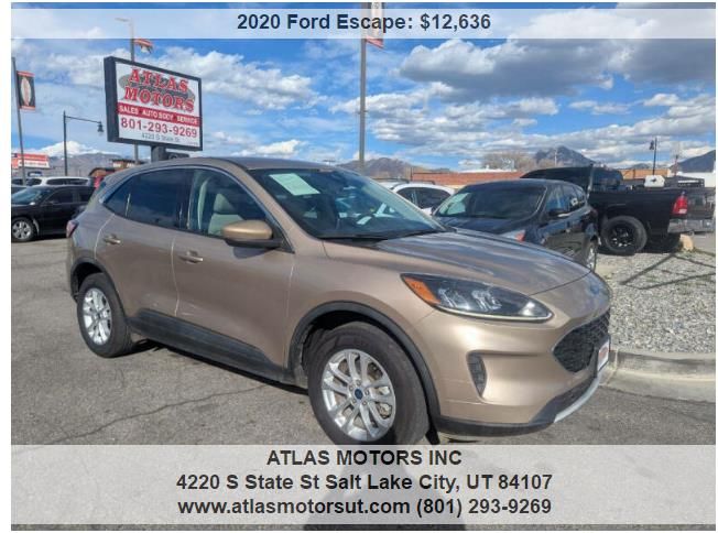 2020 FORD ESCAPE SE
