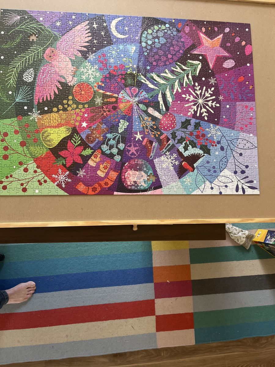FREE 1000 piece puzzle "Winter Wheel"