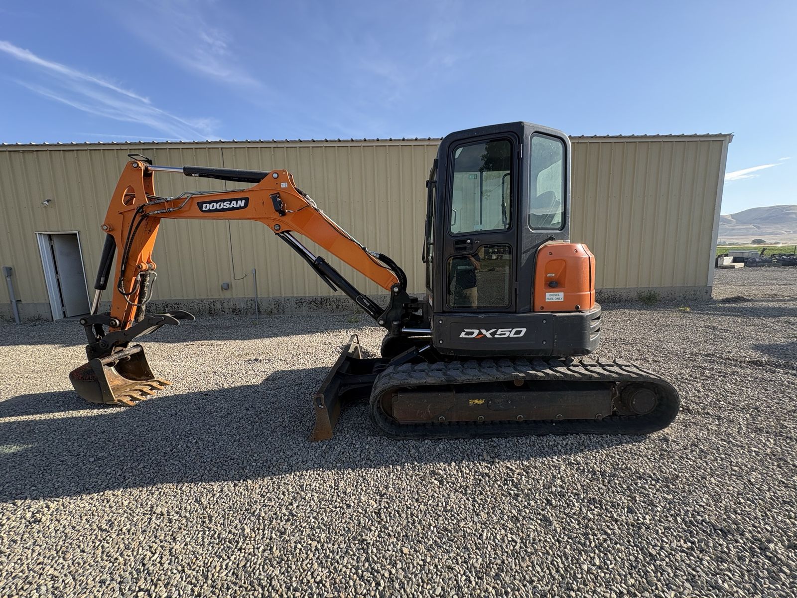 2019 doosan / bobcat dx50-5 excavator  for sale 3,000 hours
