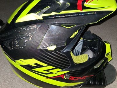F2 Motorcycle Helmet - Brand new in excellent condition no scratches. Carbon fiber