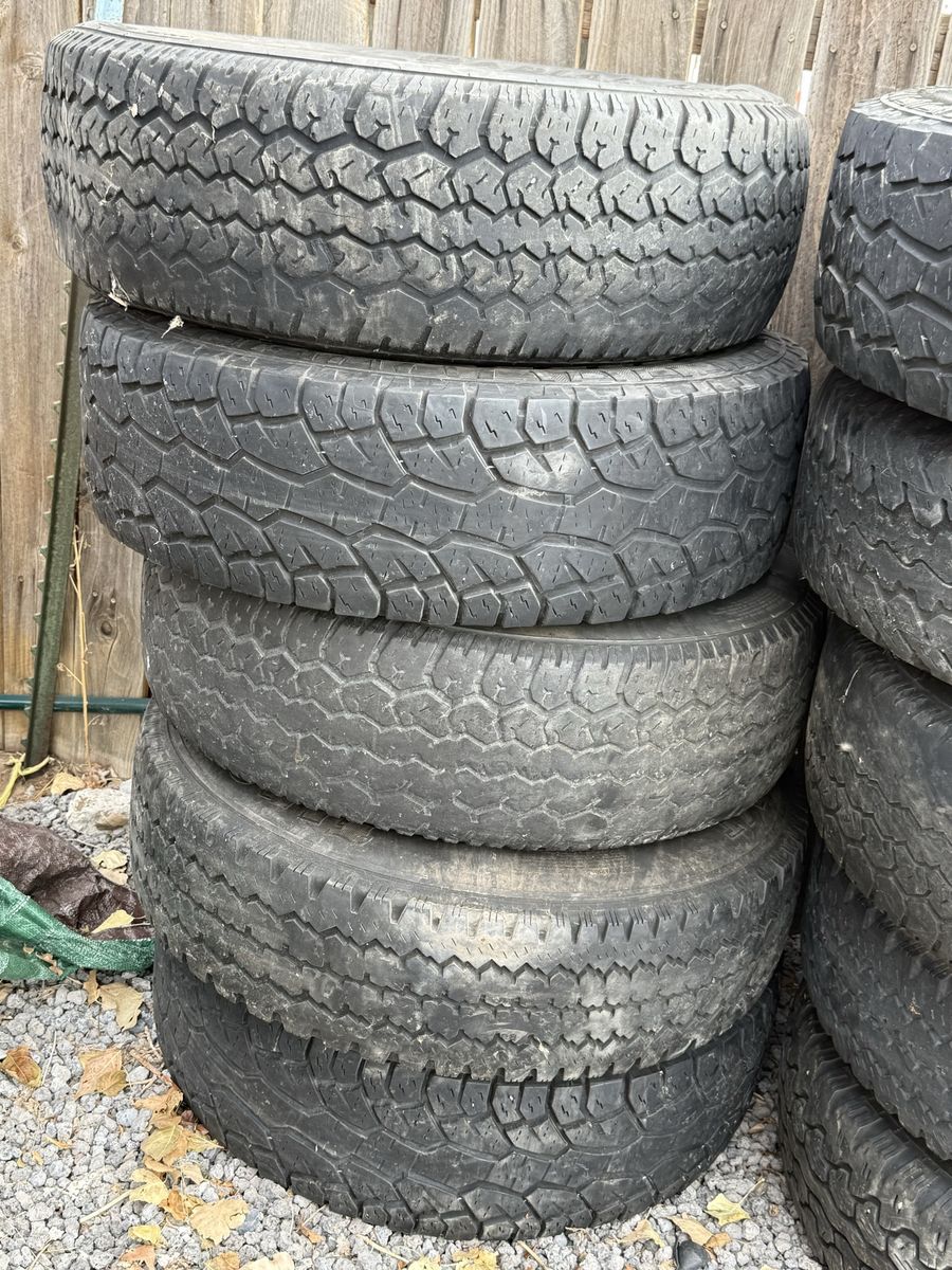 Steel wheels and tires