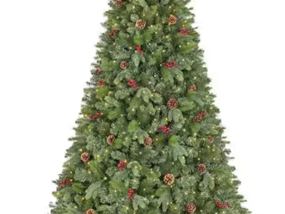 NEW 7.5 ft. Pre-Lit LED Westwood Fir Christmas Tree w/ 650 Warm White Micro Fairy Lights