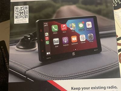 Dual DMD7W Dash Mount 7" Touchscreen Monitor with Wireless Apple & Android CarPlay/Auto