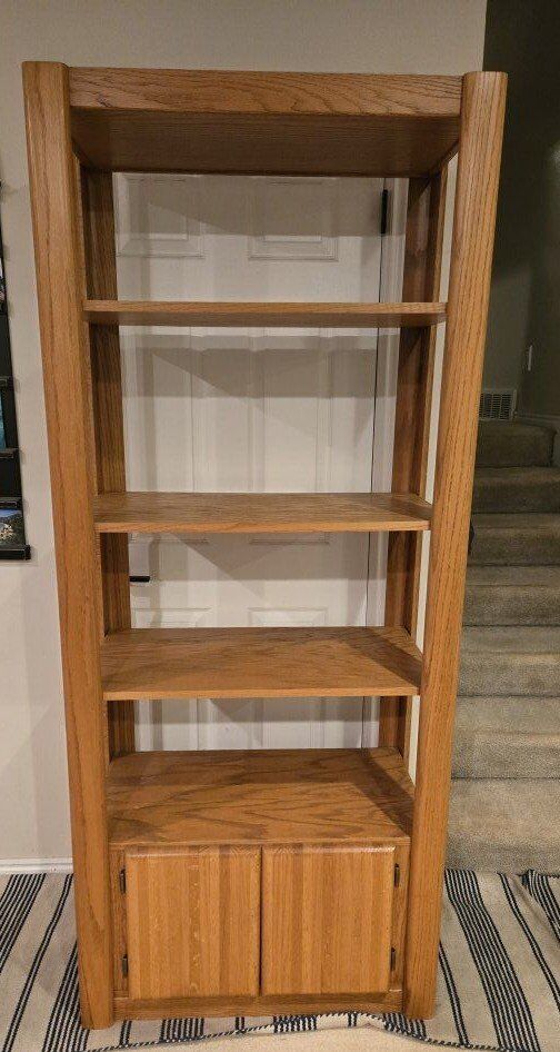 Solid wood shelves