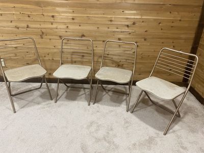 4 Midcentury Modern Folding Chairs