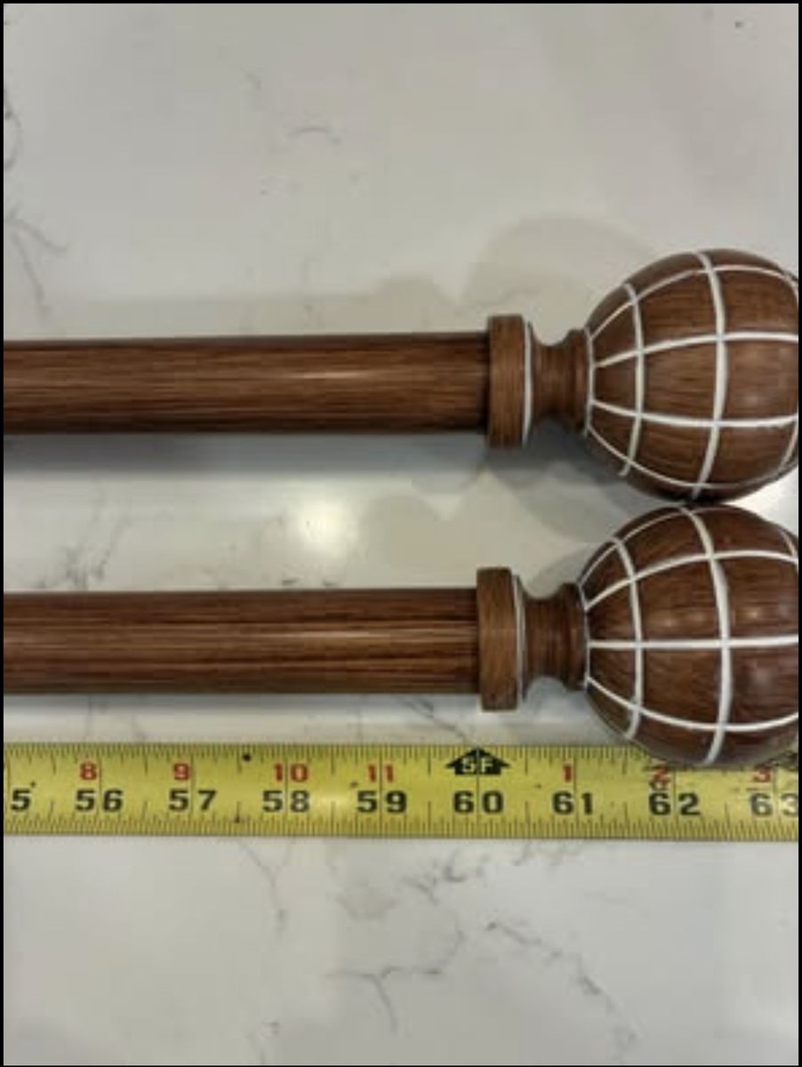 New 3 boxes of curtain rods  , 6 rods total