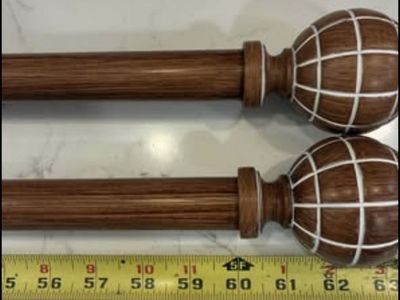 New 3 boxes of curtain rods , 6 rods total