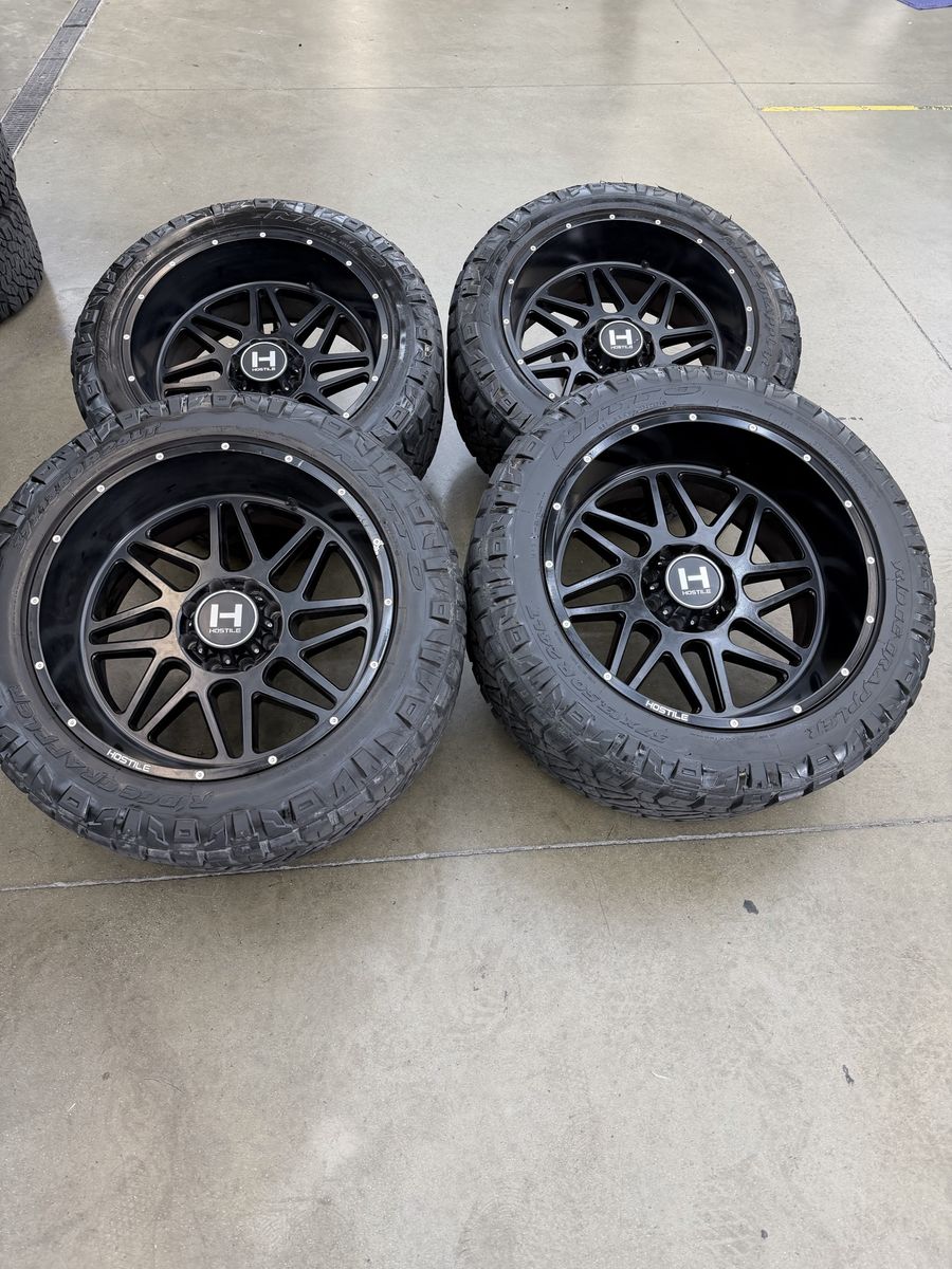 8x170 24x12 hostile sprockets and 37” nittos