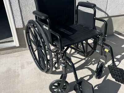 Drive Black Wheelchair with Footrests