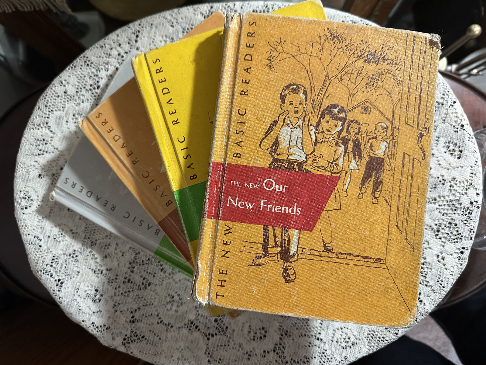 4 New Basic Elementary Readers. from the 1950's and 60's.