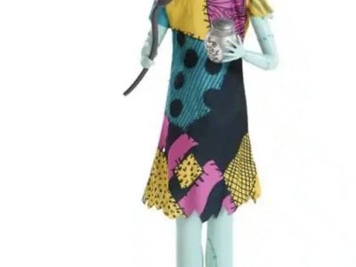 Halloween Disney The Nightmare Before Christmas Deluxe Life-Size Animated Sally with Head Swaying and Flower Used