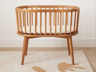 West Elm x Pottery Barn Kids Mid-Century Solid Wood Baby Bassinet