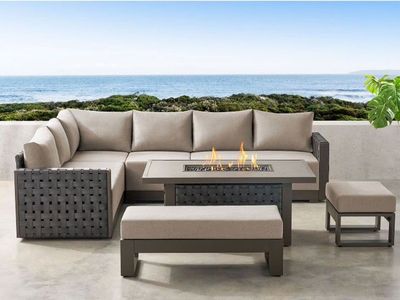 Member’s Mark Brenton outdoor Sectional Set with Sunbrella Fabric, 6pc