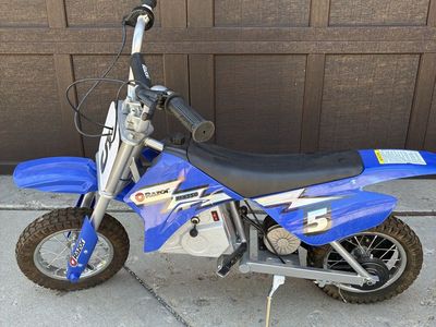 Razor MX350 Dirt Rocket Electric Motocross Bike - Blue, hardly used