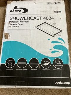 White Bootz Showercast Base