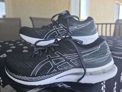 ASICS GEL-KAYANO 28 Running Shoes - womens Black/White, FF Blast size 7