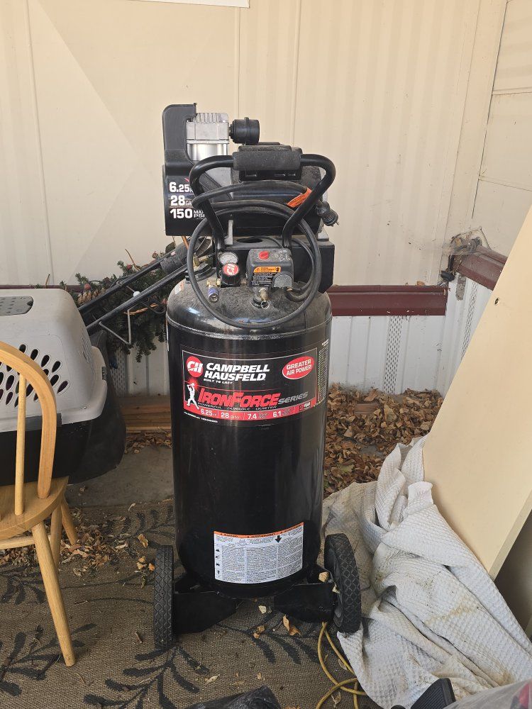 Campbell Hausfeld Iron Force 28-Gallon Air Compressor 6.25 HP 150 PSI