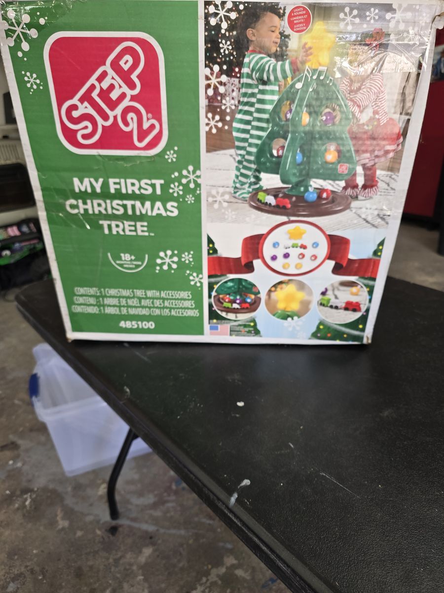 Step2 My First Christmas Tree with Lights & Sounds - Toddler Holiday Decor & Play Set 18+ Months