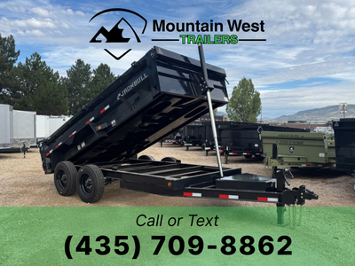 2026 Iron Bull Trailers 7X14-16K Telescopic Dump Trailer w/ 2ft Sides