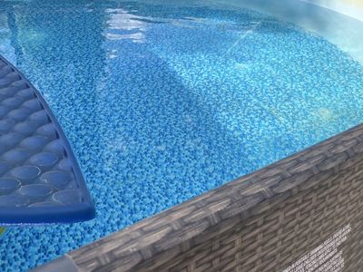 Bestway Above Ground Pool with XtremepowerUS 12" Sand Filter Pump. 18’. 42”