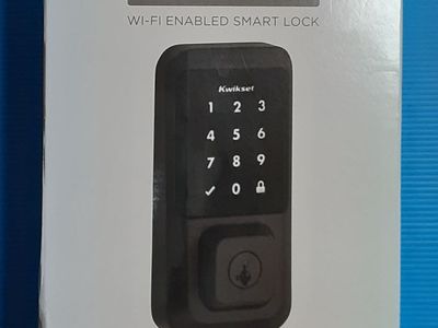 New Kwikset Halo Wi-Fi Smart Lock - Keyless Entry Front Door Touchscreen Deadbolt-App Control-Grade AAA Certified