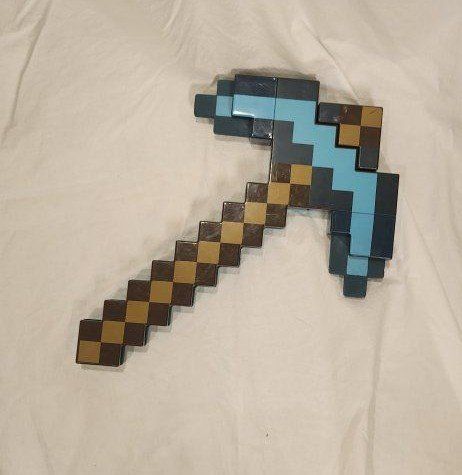 Minecraft Transforming Diamond Sword & Pick-Axe Kid-Sized 2-in-1 Toy Accessory