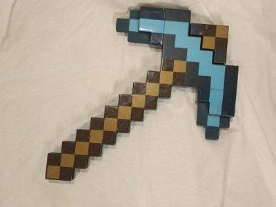 Minecraft Transforming Diamond Sword & Pick-Axe Kid-Sized 2-in-1 Toy Accessory
