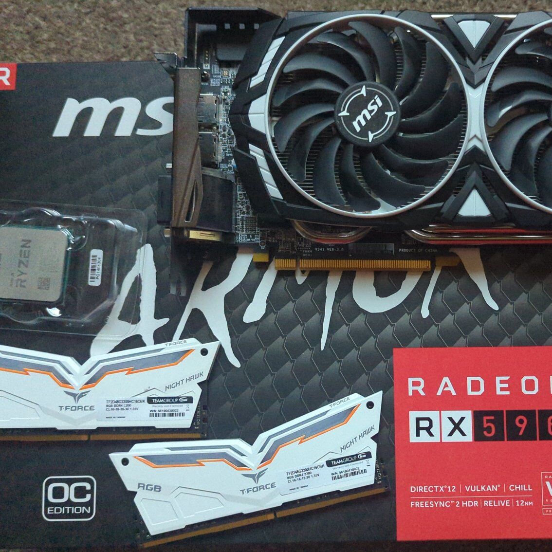 CPU RAM and Graphics Card